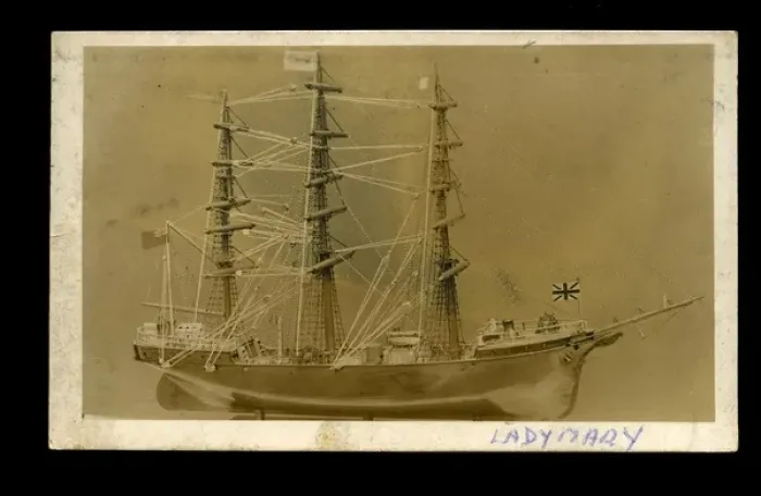 Framed Print : Model of sailing vessel Lady Mary Framed Print : Model of sailing vessel Lady Mary