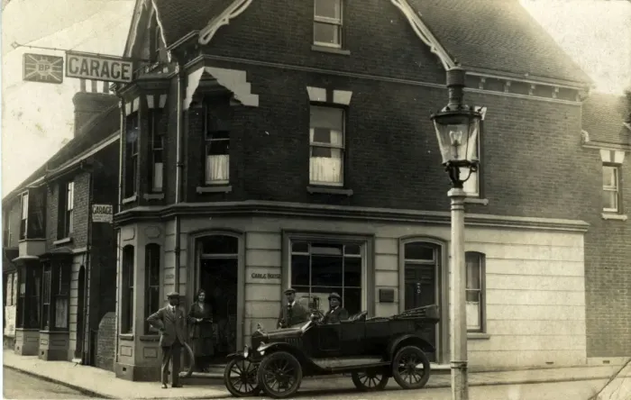 Framed Print : Model T Ford Vintage Car at Gable House Garage Framed Print : Model T Ford Vintage Car at Gable House Garage