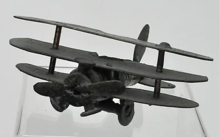 Framed Print : Model of triplane, sparkplug fuselage and metal wings, WW1 Framed Print : Model of triplane, sparkplug fuselage and metal wings, WW1