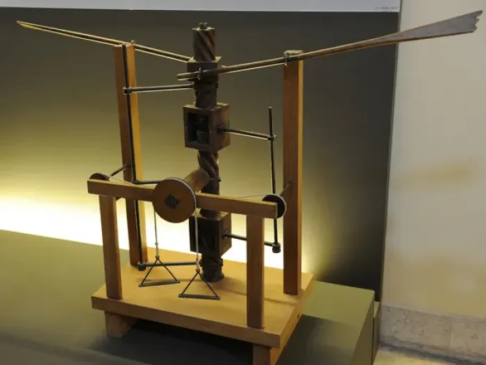 Framed Print : Model. Wing-beating device with a screw and lead screw syste Framed Print : Model. Wing-beating device with a screw and lead screw syste
