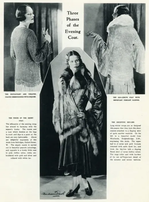 Framed Print : Models wearing evening coats 1929 Framed Print : Models wearing evening coats 1929
