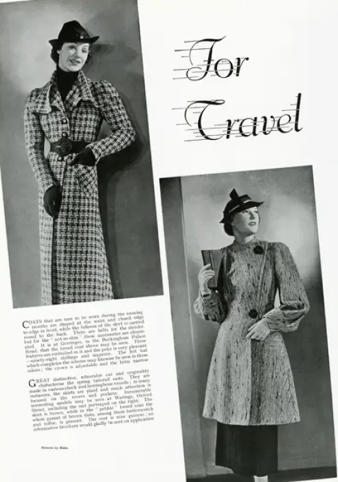 Framed Print : Models wearing travel coats 1937 Framed Print : Models wearing travel coats 1937
