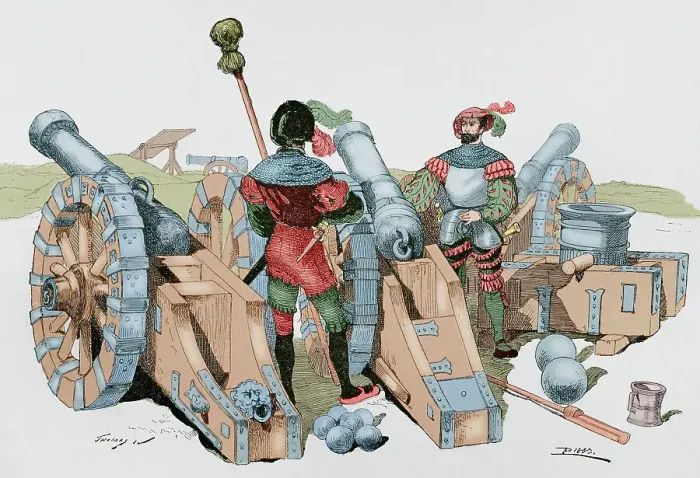 Framed Print : Modern age. Imperial artillery (from the Bologna Procession) Framed Print : Modern age. Imperial artillery (from the Bologna Procession)