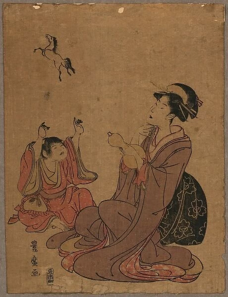 A modern allegory of the Chinese sage Zhang Guo lao (Chokaro