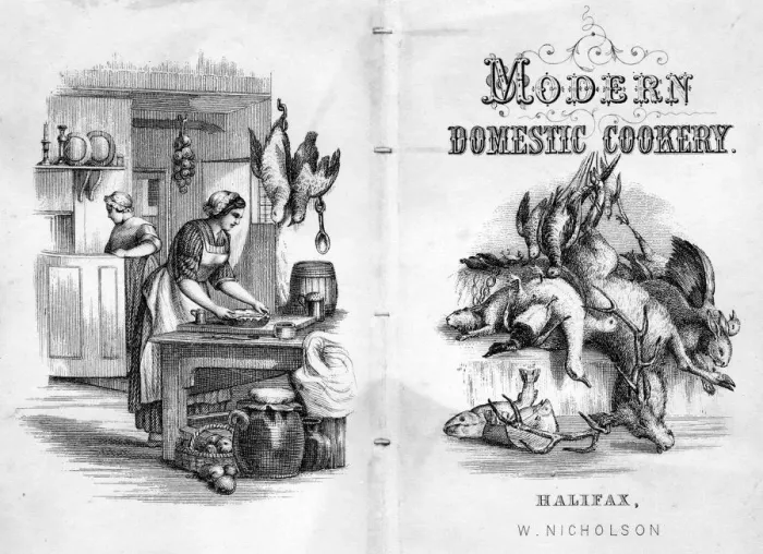 Framed Print : MODERN DOMESTIC COOKERY Framed Print : MODERN DOMESTIC COOKERY
