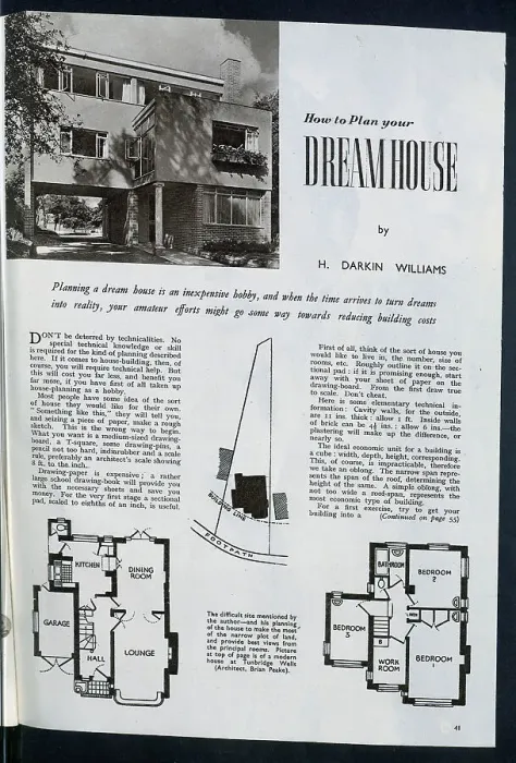 Framed Print : A modern house in Tunbridge Wells, designed by architect Brian Peake. Date: circa 1954 Framed Print : A modern house in Tunbridge Wells, designed by architect Brian Peake. Date: circa 1954