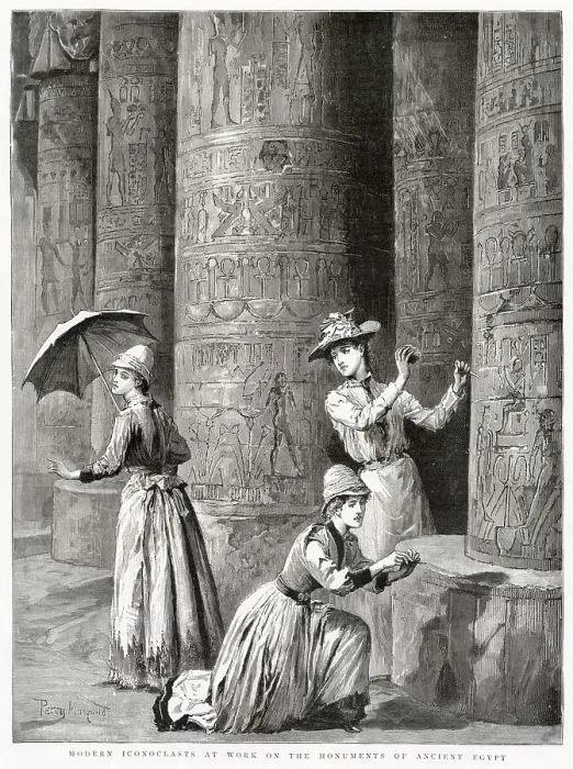 Framed Print : Modern Iconoclasts at work - Egypt