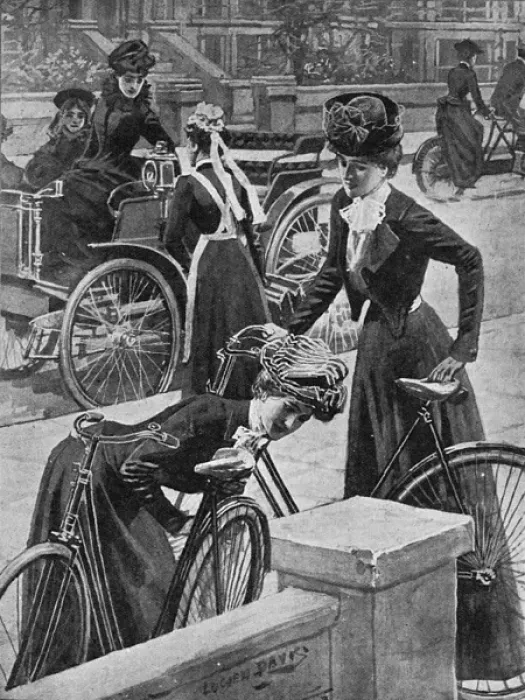 Framed Print : The Modern Traveller at Easter - cycle and motor Framed Print : The Modern Traveller at Easter - cycle and motor