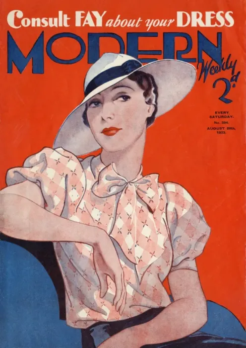 Framed Print : Modern Weekly magazine cover by David Wright Framed Print : Modern Weekly magazine cover by David Wright