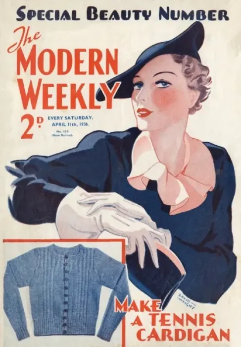 Framed Print : Modern Weekly magazine cover by David Wright