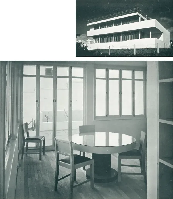 Framed Print : Modernist House, Carlyon Bay, Cornwall Framed Print : Modernist House, Carlyon Bay, Cornwall