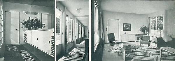 Modernist House, Chalfront, St. Giles. Interiors