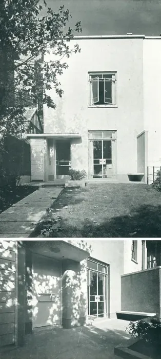 Framed Print : Modernist House, Downshire Hill, Hampstead Framed Print : Modernist House, Downshire Hill, Hampstead