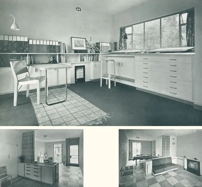 Framed Print : Modernist House Interior, Downshire Hill, Hampstead Framed Print : Modernist House Interior, Downshire Hill, Hampstead