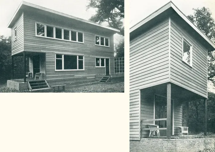 Framed Print : Modernist House, Woodford, Essex Framed Print : Modernist House, Woodford, Essex