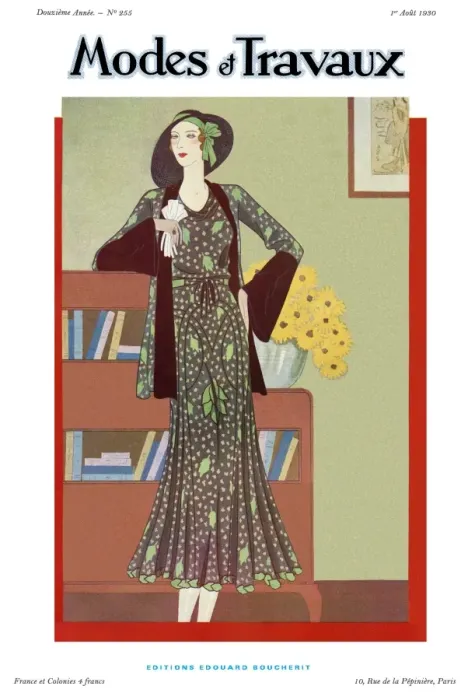 Framed Print : Modes et Travaux front cover. Art deco Framed Print : Modes et Travaux front cover. Art deco