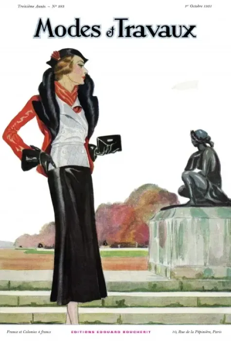 Framed Print : Modes et Travaux front cover. Art deco Framed Print : Modes et Travaux front cover. Art deco