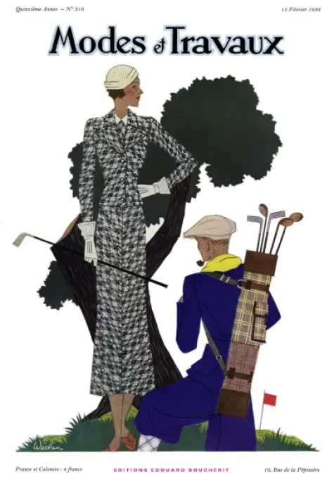 Framed Print : Modes et Travaux front cover. Art deco Framed Print : Modes et Travaux front cover. Art deco