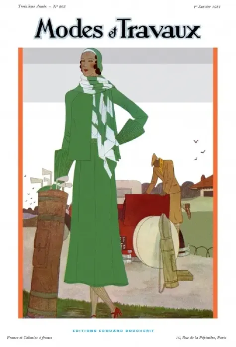 Framed Print : Modes et Travaux front cover. Art deco Framed Print : Modes et Travaux front cover. Art deco