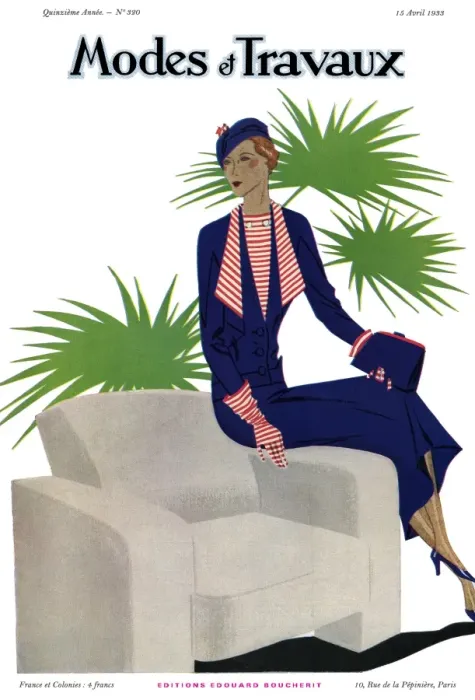 Framed Print : Modes et Travaux front cover. Art deco Framed Print : Modes et Travaux front cover. Art deco