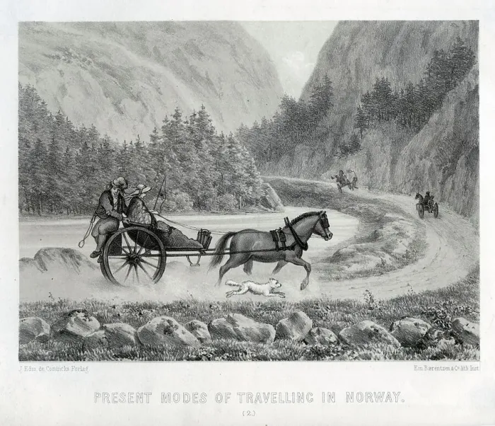 Framed Print : Modes of Transport in Norway Framed Print : Modes of Transport in Norway