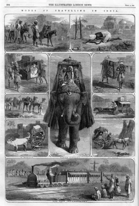 Framed Print : Modes of travelling in India Framed Print : Modes of travelling in India