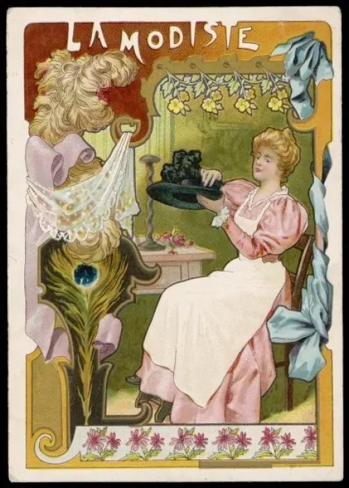 Framed Print : Modiste / Miliner Framed Print : Modiste / Miliner