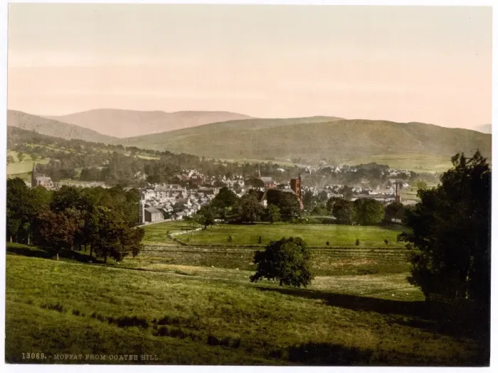 Framed Print : Moffat from Coates Hill, Scotland Framed Print : Moffat from Coates Hill, Scotland