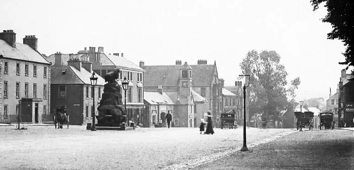 Framed Print : Moffat High Street Victorian period Framed Print : Moffat High Street Victorian period