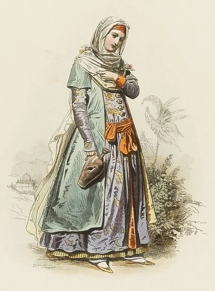 MOGUL LADY. An Indian lady of the Mogul period