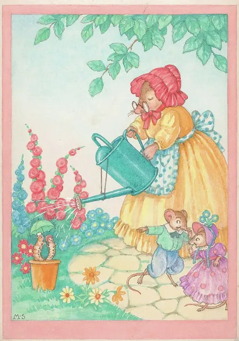 Framed Print : Mole wating garden Framed Print : Mole wating garden