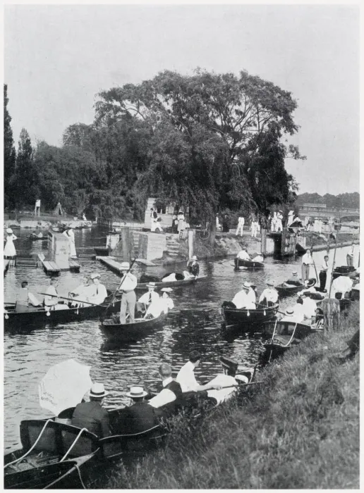 Framed Print : MOLESEY LOCK - a Sunday afternoon in summer Date: 1905 Framed Print : MOLESEY LOCK - a Sunday afternoon in summer Date: 1905