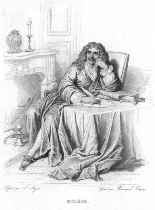 Framed Print : Moliere (Ingres) Framed Print : Moliere (Ingres)