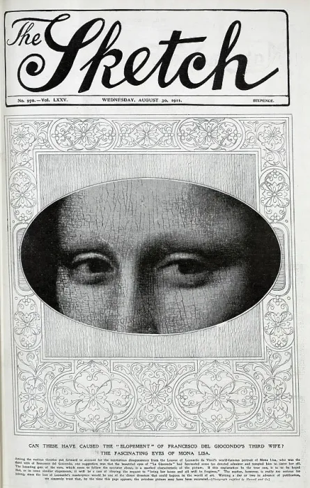 Framed Print : Mona Lisa, vignette photograph of Mona Lisa's eyes