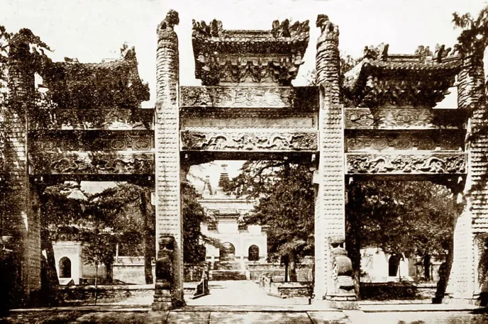 Framed Print : Monastery near Beijing, China, early 1900s Framed Print : Monastery near Beijing, China, early 1900s