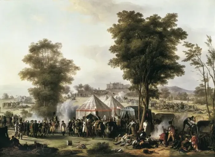 Framed Print : MONGIN, Antoine Pierre (1761-1827). Bivouac of