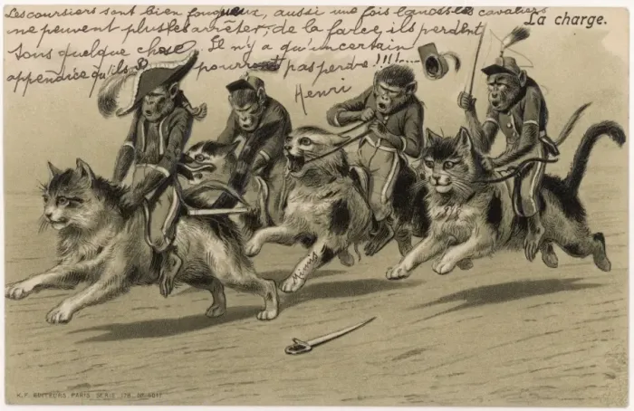 Framed Print : Monkey Brigade Charges Framed Print : Monkey Brigade Charges