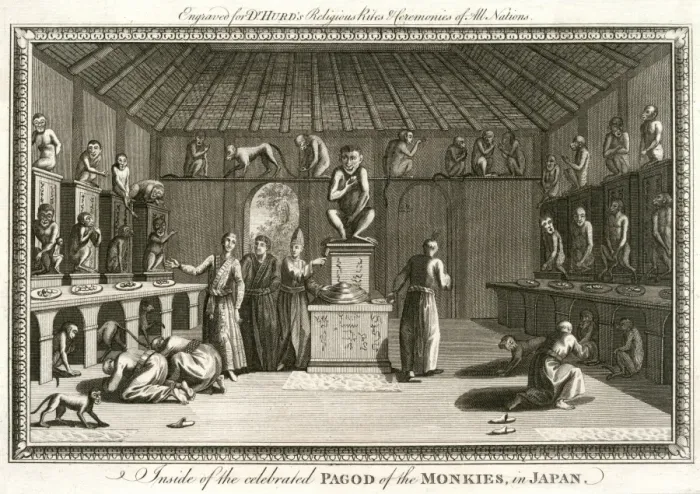 Framed Print : Monkey Pagoda / 1780 Framed Print : Monkey Pagoda / 1780