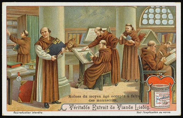 Monks Copying Manuscript