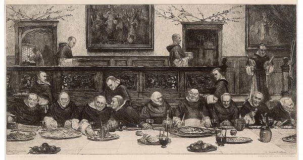 Monks at Mealtime