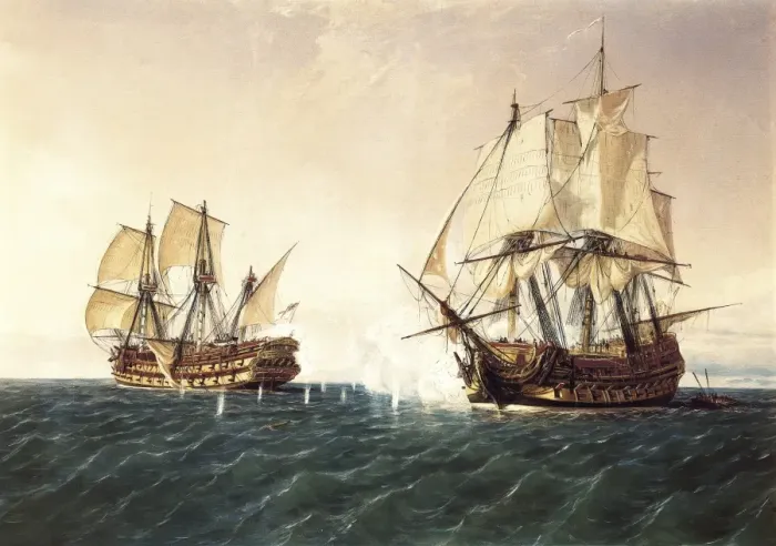 Framed Print : MONLEON Y TORRES, Rafael (1835-1900). Combat Framed Print : MONLEON Y TORRES, Rafael (1835-1900). Combat