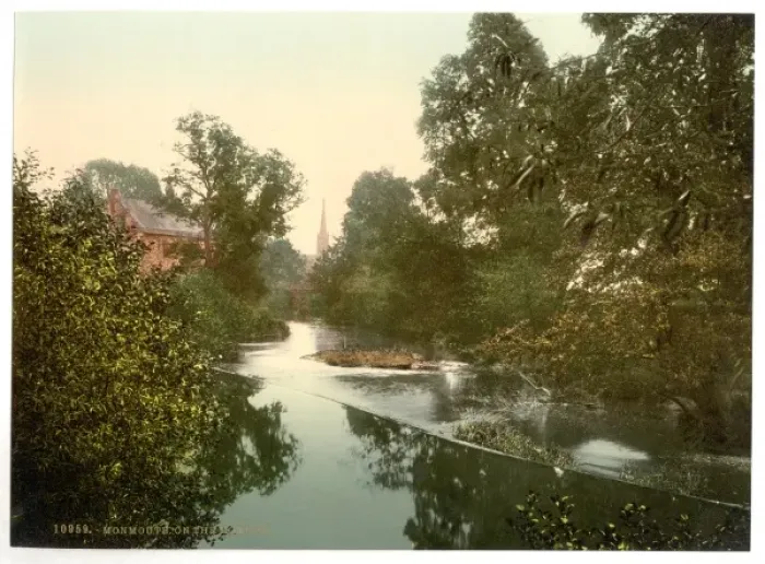 Framed Print : On the Monnow, Monmouth, England Framed Print : On the Monnow, Monmouth, England
