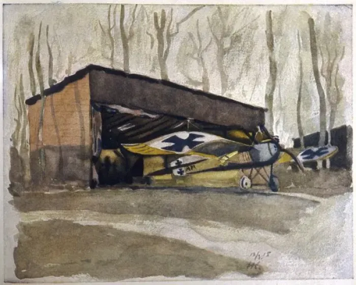 Framed Print : Monoplane Hidden in Tree Framed Print : Monoplane Hidden in Tree
