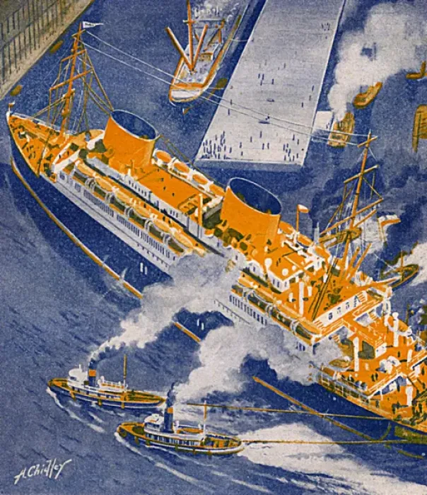 Framed Print : A Monster of the Ocean Speedway - ocean liner Framed Print : A Monster of the Ocean Speedway - ocean liner