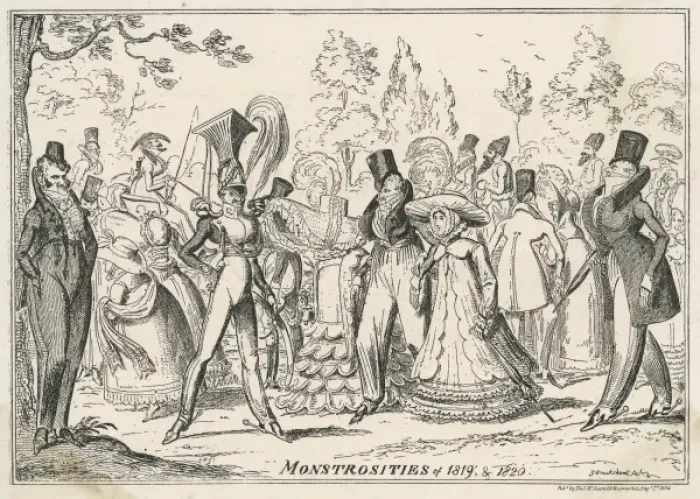 Framed Print : Monstrosities of 1819-20 Framed Print : Monstrosities of 1819-20