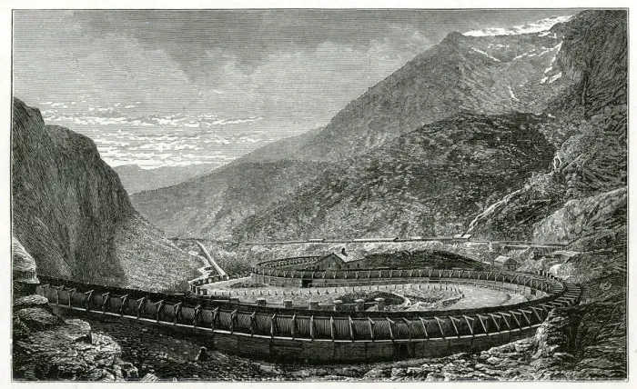 Framed Print : MONT CENIS TUNNEL Framed Print : MONT CENIS TUNNEL