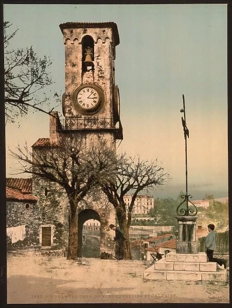 Mont Chevalier, the tower and calvary, Cannes, Riviera Mont