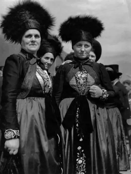Framed Print : Montafon Women, Austria Framed Print : Montafon Women, Austria