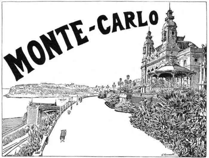 Framed Print : Monte Carlo Advert Framed Print : Monte Carlo Advert