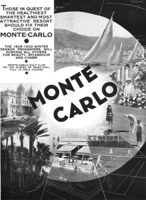Framed Print : Monte Carlo advertisement